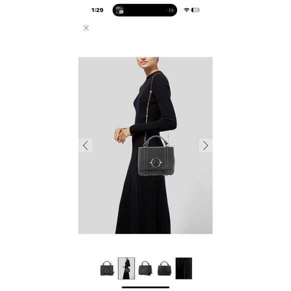 JW Anderson Disc Satchel Black Leather Crossbody / Shoulder Bag Iconic - Picture 10 of 11